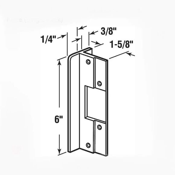 Prime-Line Latch Bolt Guard Plate Single Pack - Picture 7 of 13